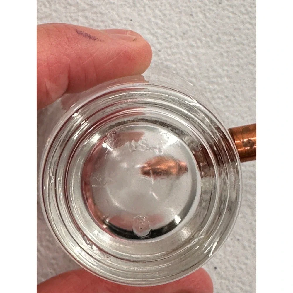 Handcrafted Shot Glass‎ Real Bullet Embedded USA Copper Trump American Freedom